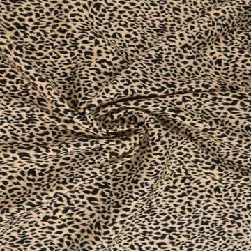 Viscose - Cheetah on Soft Beige