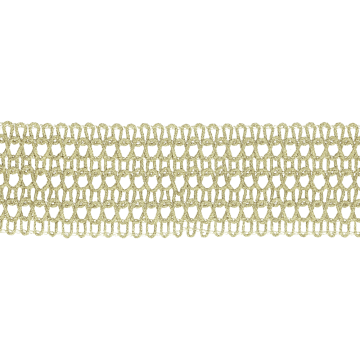 Lurexband Offene 40mm - Light Gold