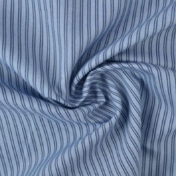 Chambray - Fine Black Lines on Vintage Blue