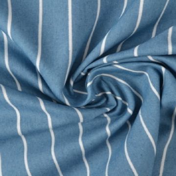 Chambray - White Stripes on Classy Blue